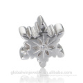 925 Sterling Silver Coral Beads Jewelry Designs Snowflake Charm Fit European Brand Snake Bracelet Fine Jewelry X397